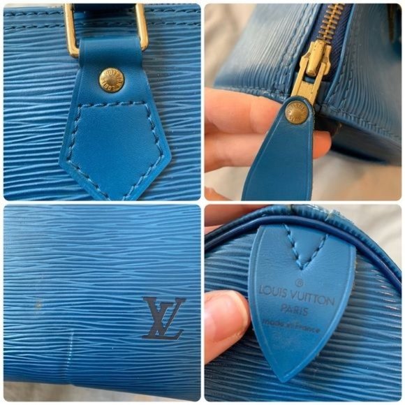 Louis Vuitton Speedy 25 Toledo Blue Epi - Picture 5 of 17